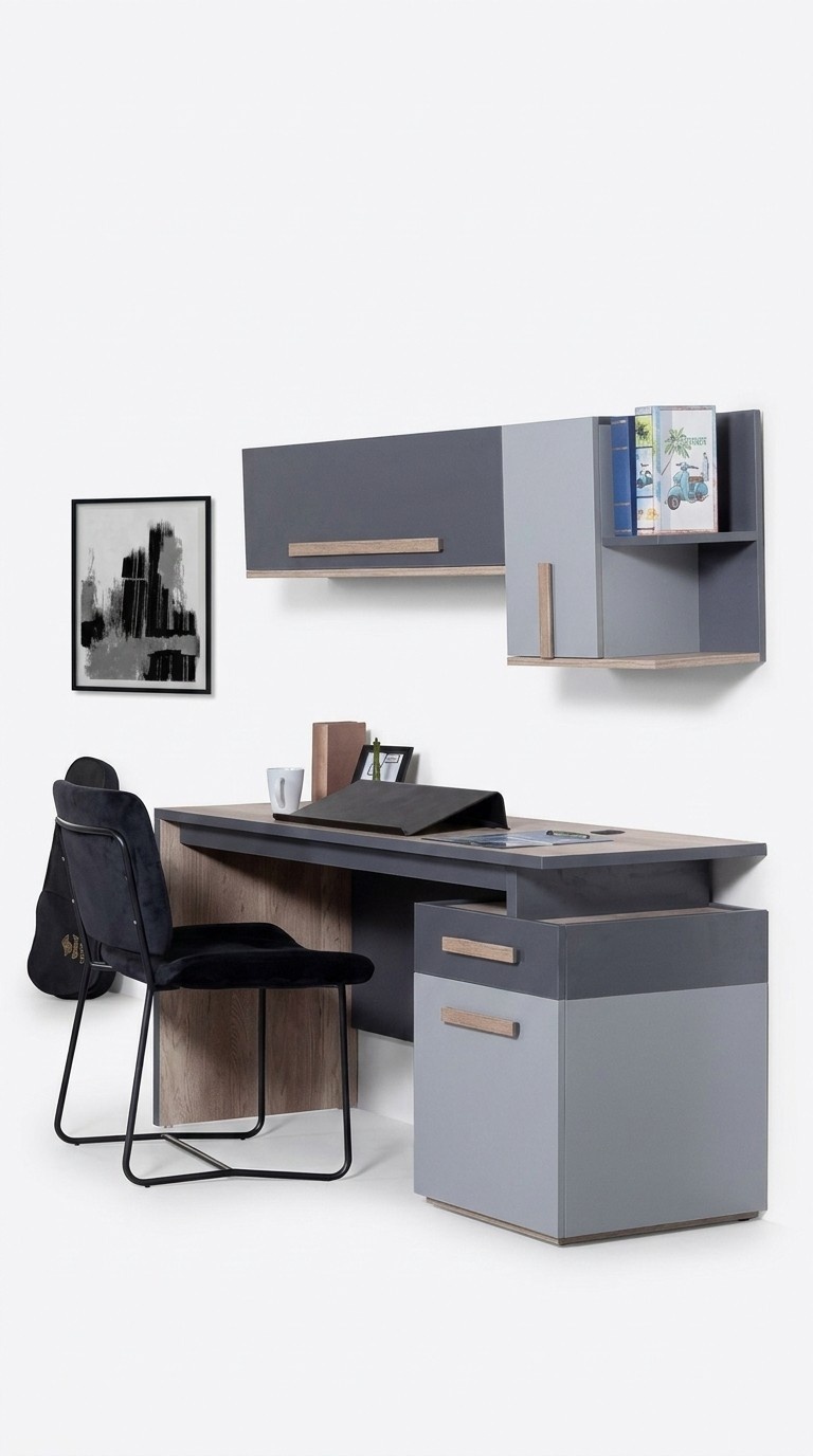 Schreibtisch mit Schubladen Für Mädchen Design Möbel Schlafzimmer Kinderzimmer