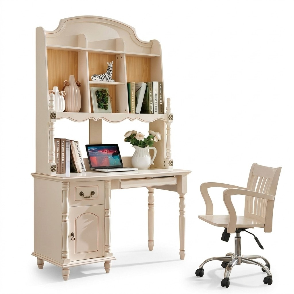 Schreibtisch Schrank Tische Bürotisch mit Schubladen PC Tisch Landhaus