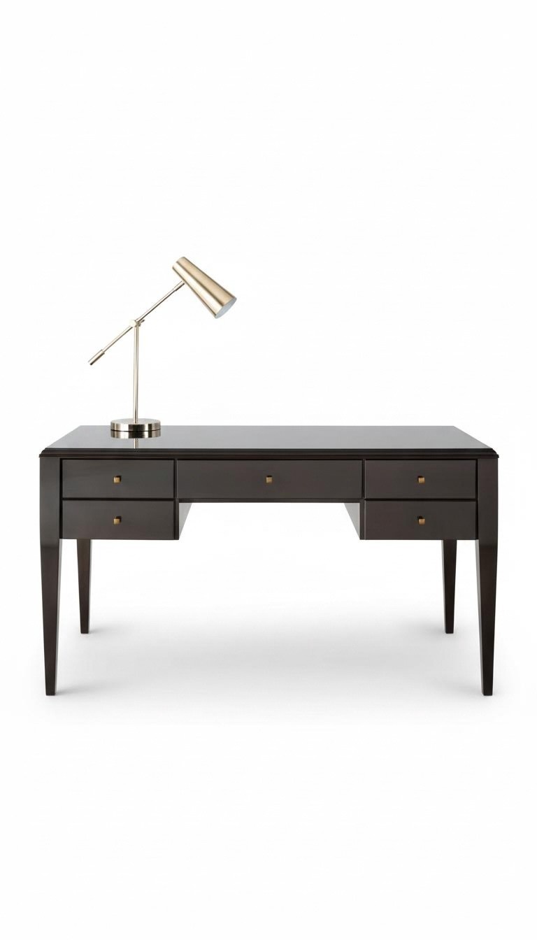 Schreibtisch Tisch Büro Office Bürotisch Computertisch Luxus Braun