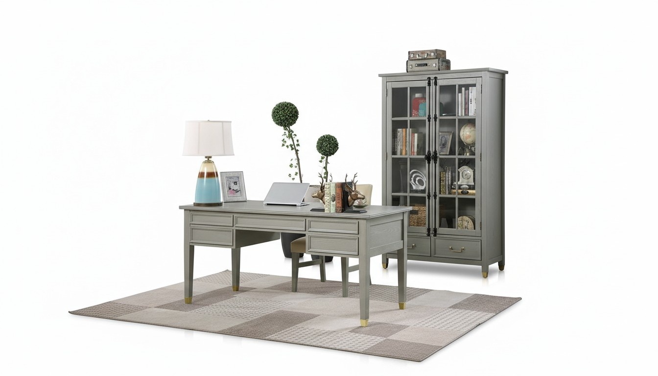 Schreibtisch Arbeitszimmer Tisch Computer Chef Büro Einrichtung Möbel