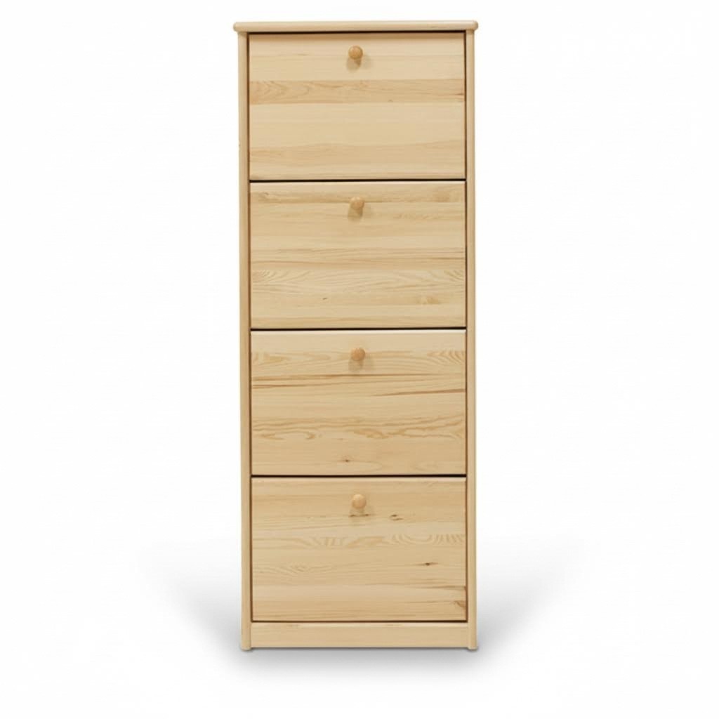 Schuhschrank Fach Kommode Echtholz Massive Möbel Schuhkipper Schuhregal Regal