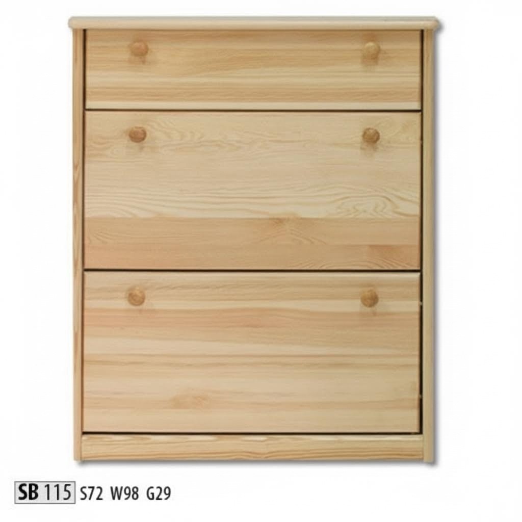 Schuhtruhe aus echtem Holz handgefertigte Schuhkipper Schuhtruhe aus Schubladen