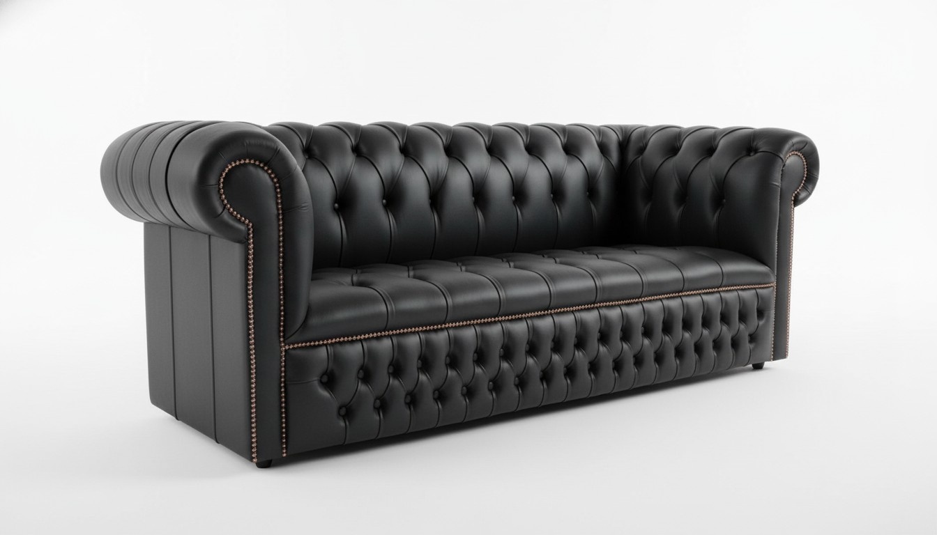 Schwarze Designer Sofa Couch Polster XXL 3 Sitzer Big Sofas Couchen