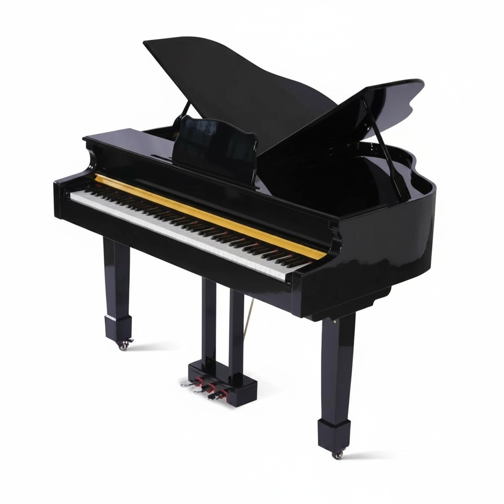 Schwarzes Klavier Digitalpiano Flügelklavier Hochglanz Piano Klaviere
