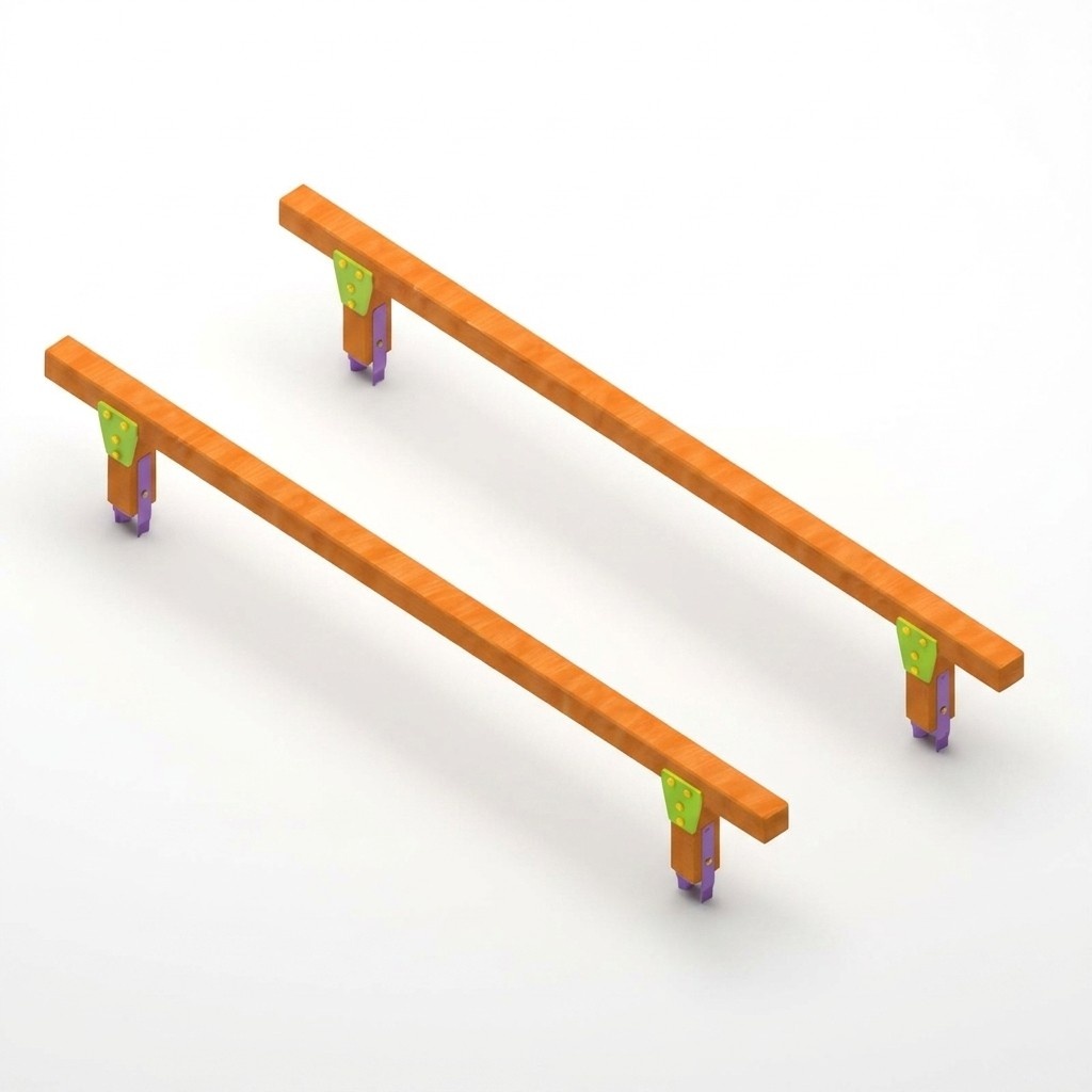 Schwebebalken Balanceweg Spielbalken Abenteuerbrücke Gleichgewichtsbalken