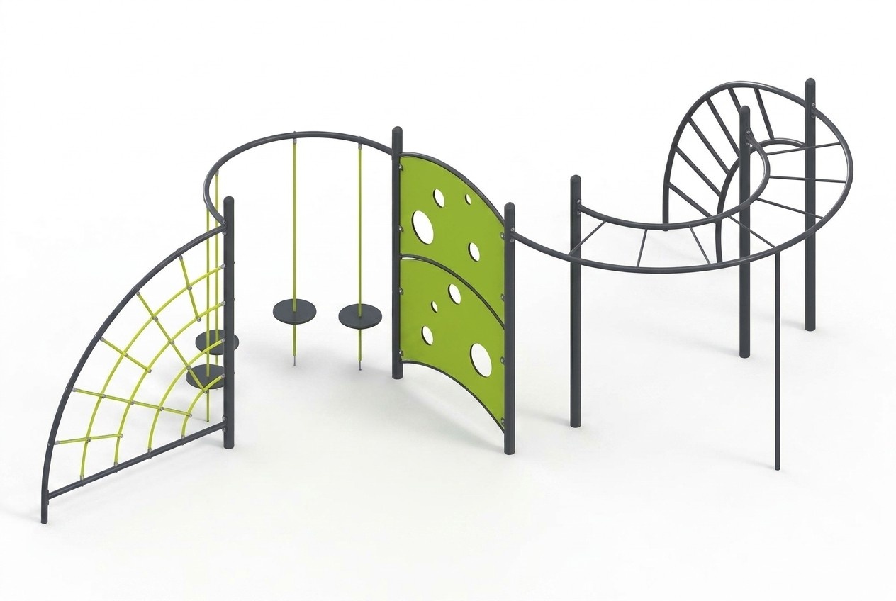 Seilstangen Aktivplatz Spielplatz Hängeübergänge Kletterstangen Greifstangen