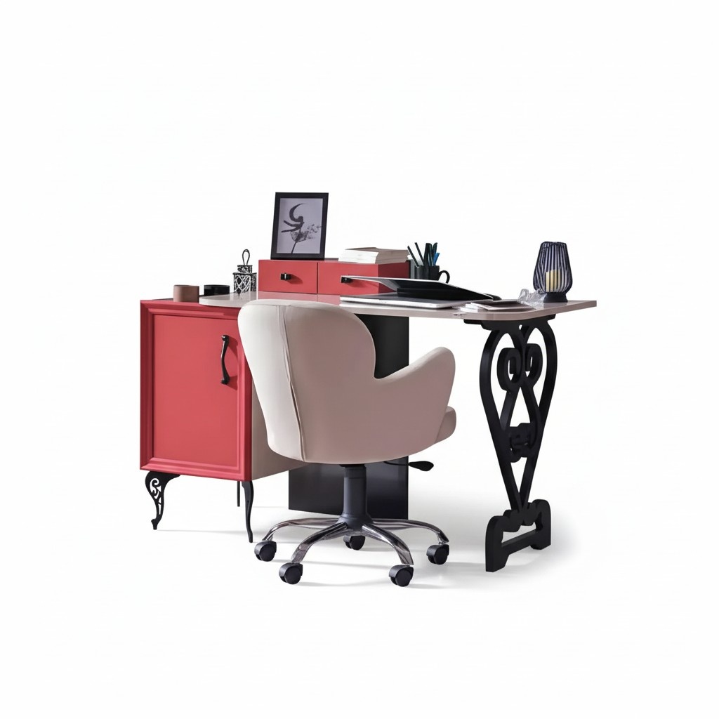 Sekretär Schreibtisch Tisch 130x32x58 Schreibtische Tische Möbel Holz Computer