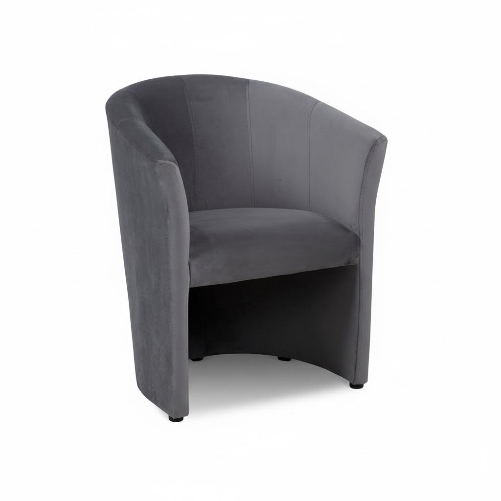 Sessel Club Lounge Design Lehn Stuhl Polster Sofa 1 Sitzer Fernseh Schwarz