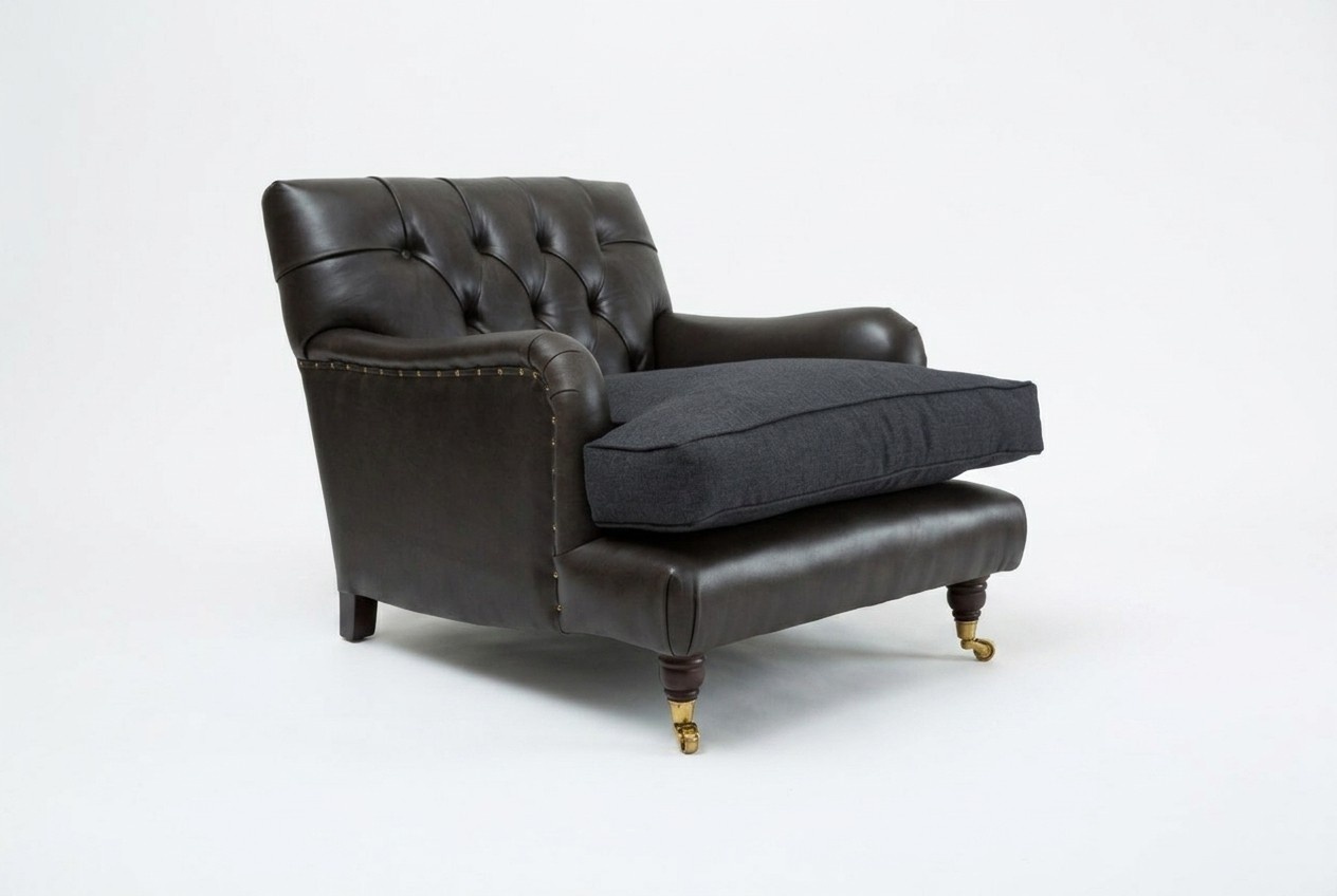 Sessel Club Lounge Designer Stuhl Polster Sofa 1 Sitzer Relax Drehbar