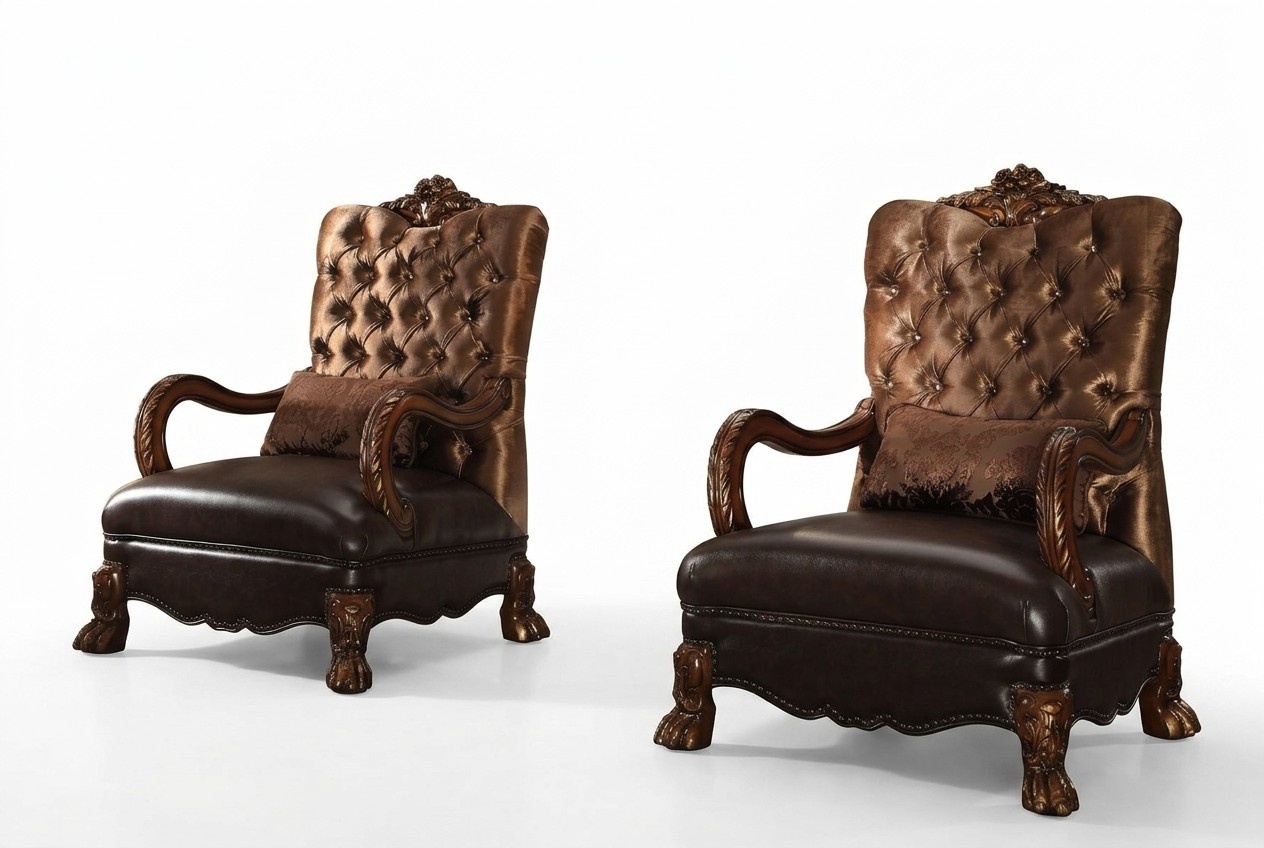 Sessel Designer Stuhl Polster Relax Stoff Textil Leder Lounge Neu Chesterfield