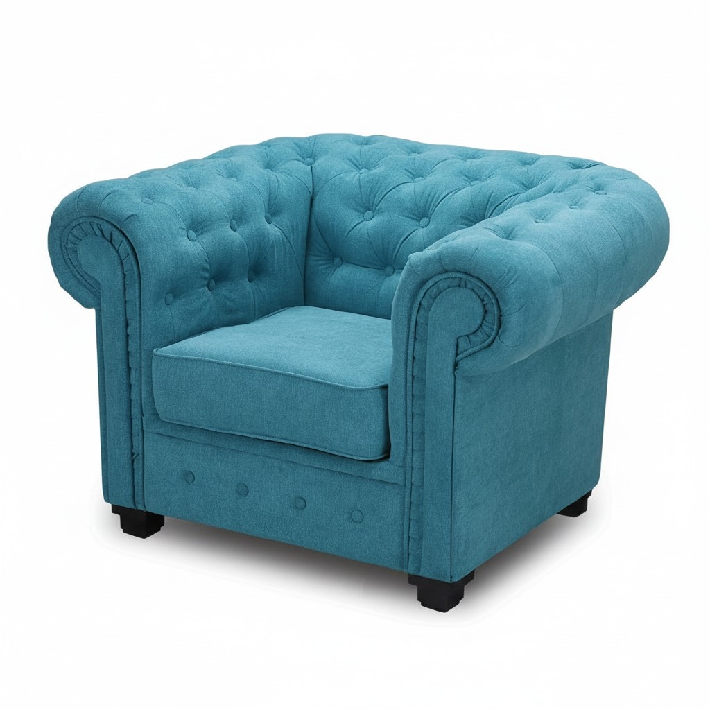 Sessel Luxus Bequemer Sessel Italienischer Stil Wohnzimmer Chesterfield