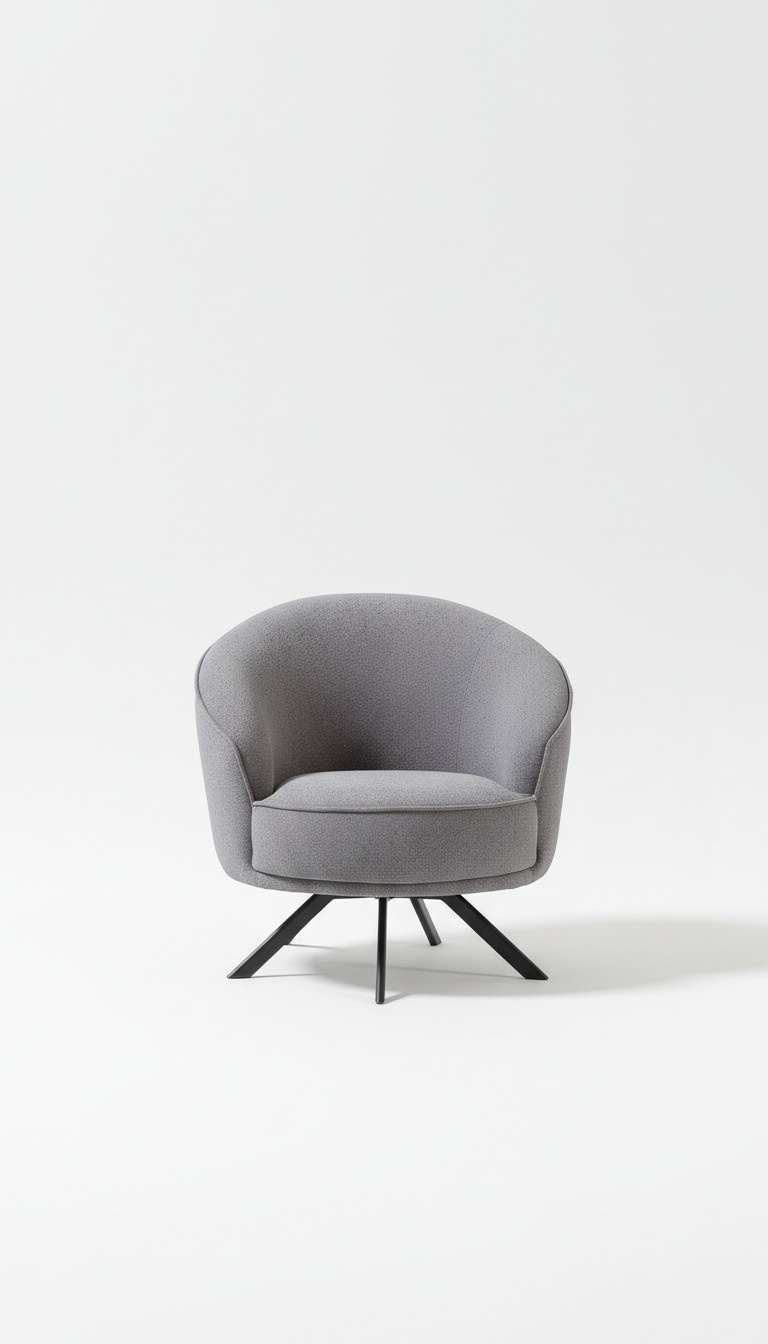 Sessel Luxus Einsitzer Couch Textil Sofa Polster Möbel Grau Couchen Stoff Textil