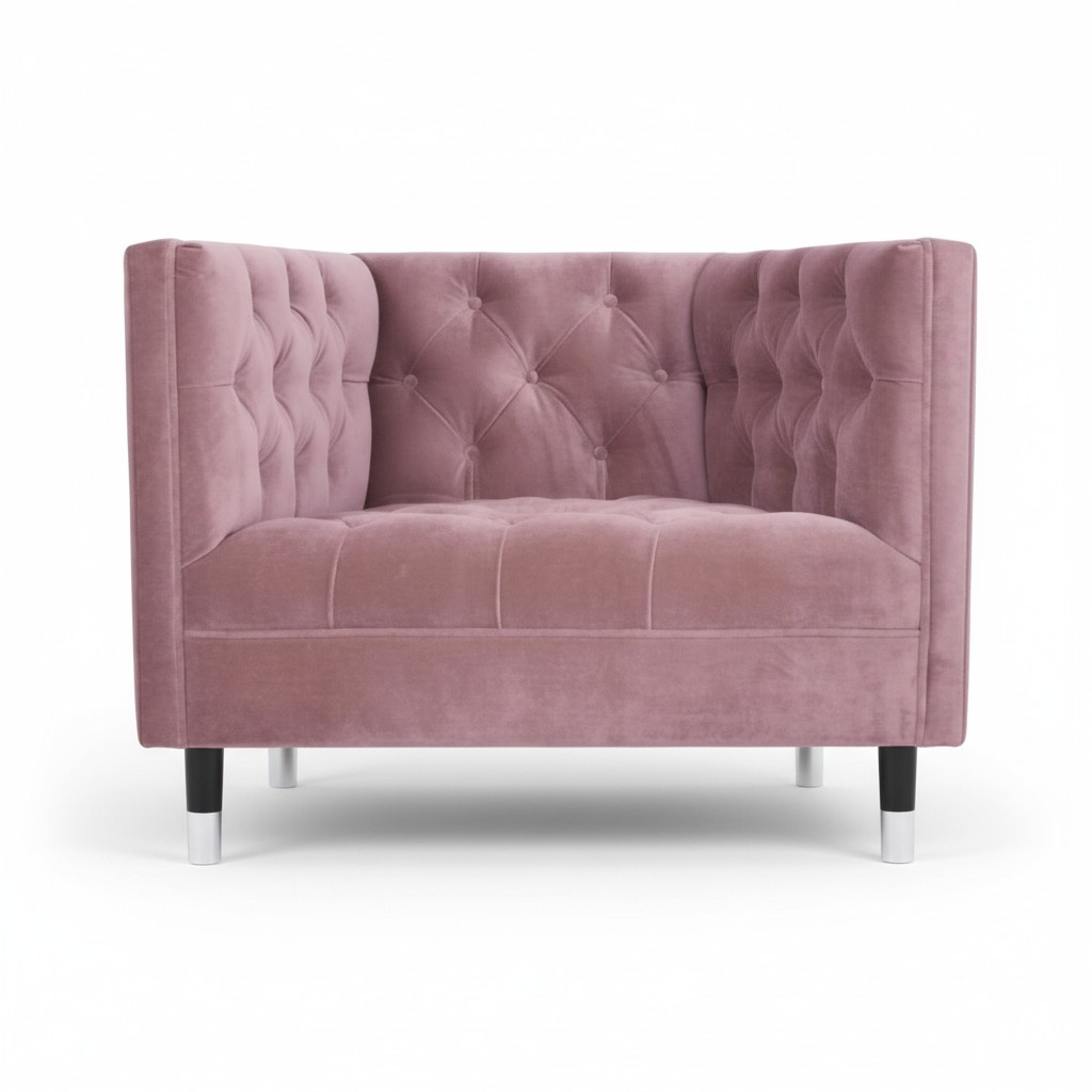 Sessel Luxus Textil Design Möbel Chesterfield Sitz Polstersessel Wohnzimmer