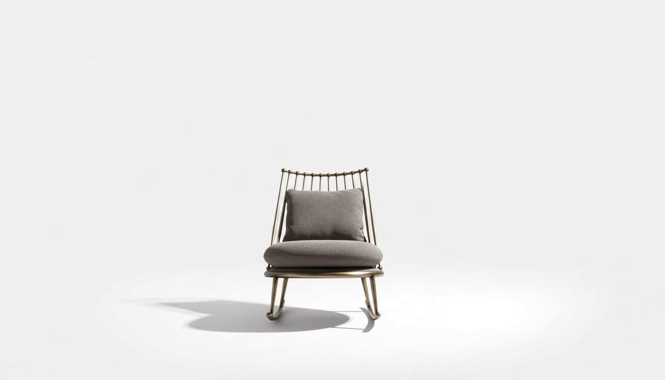 Sessel Metall Design Polster Lounge Club Stuhl Sitz Luxus Zimmer Neu