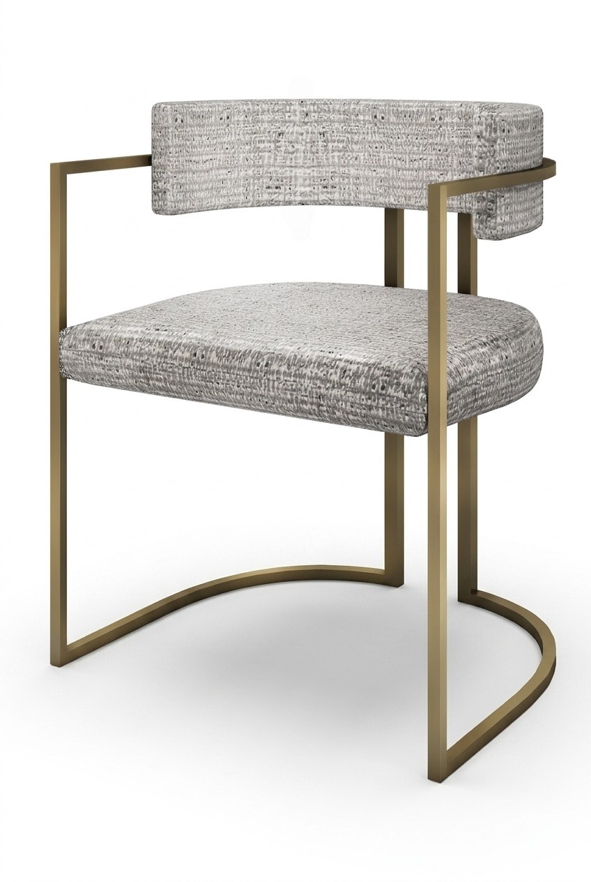 Sessel Metall Design Polster Lounge Club Stuhl Sitz Relax Luxus Zimmer
