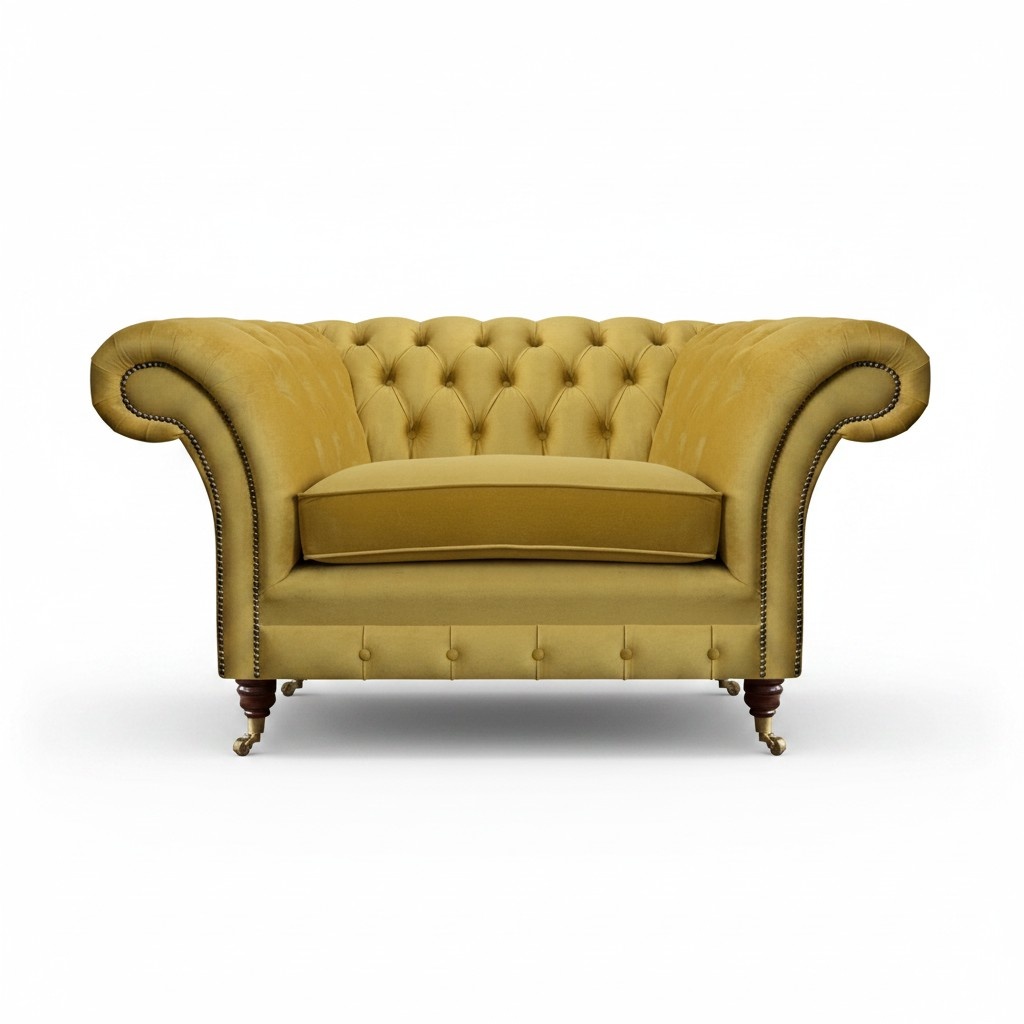 Sessel Wohnzimmer Möbel Luxus Polstermöbel Luxus Textil Einrichtung Chesterfield