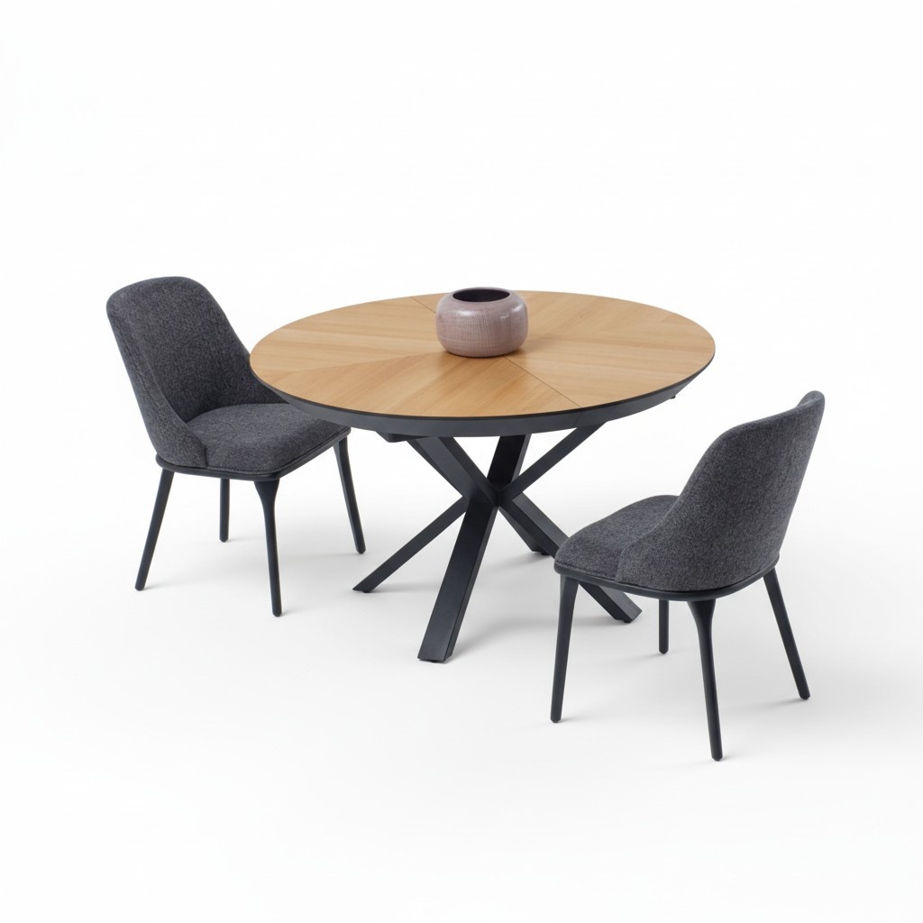 Set 6x Stühle Esstisch Esszimmer Polster Stühle Textil Designer Tisch Essgruppe