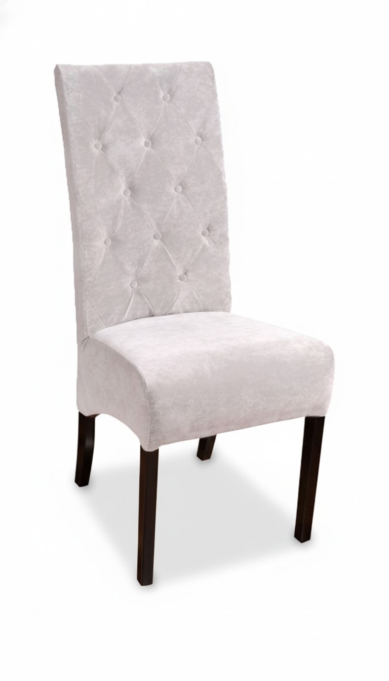 Set 8x Chesterfield Designer Massivholz Stuhl Esszimmerstuhl Designer Polster