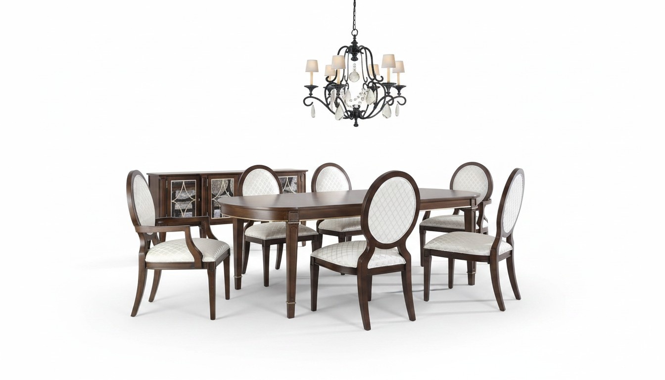 Set Esszimmertisch Esstisch 4х Stüehle 2x Stühle-mit-Armlehnen Essgruppe