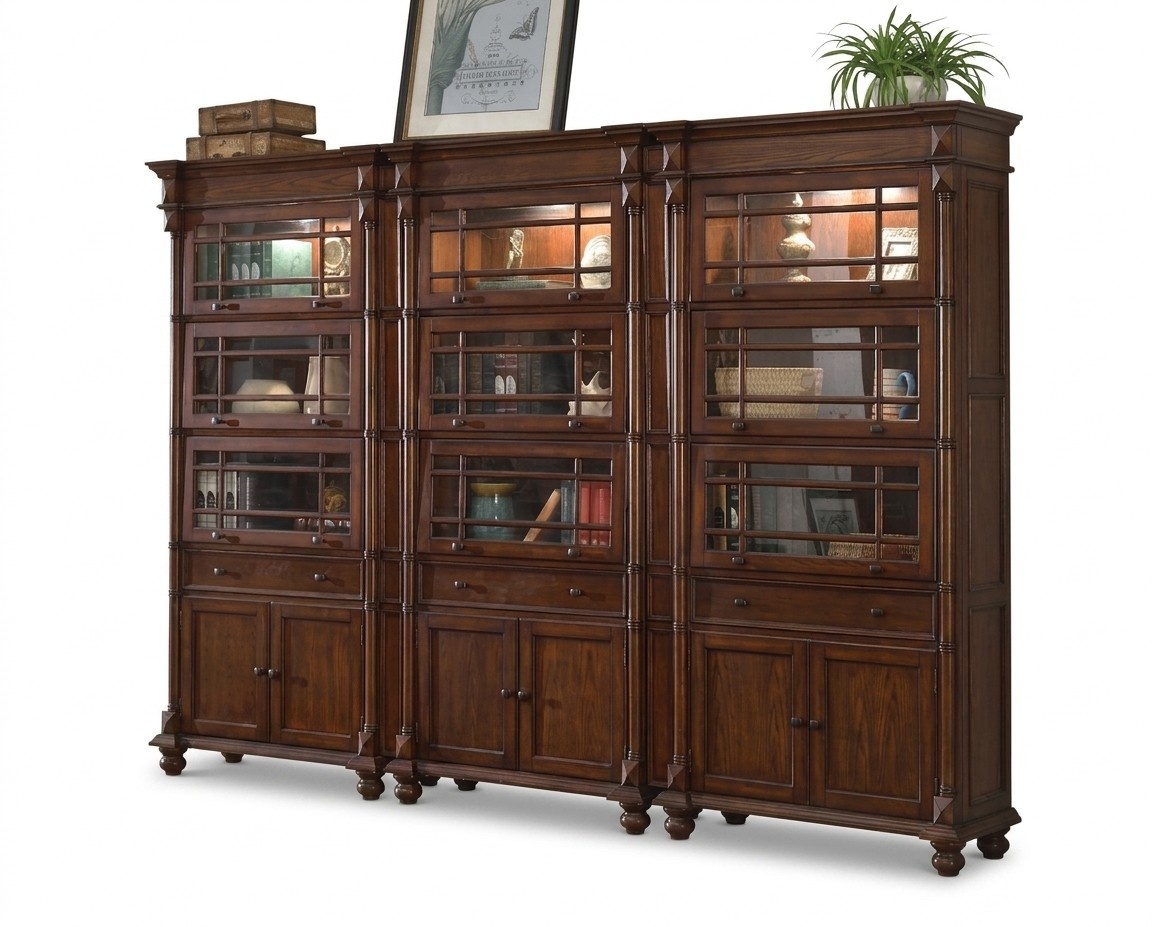 Set mit 3 Vitrinen Vitrine Schrank Vitrinen Wohnzimmer Schau Schränke Designer