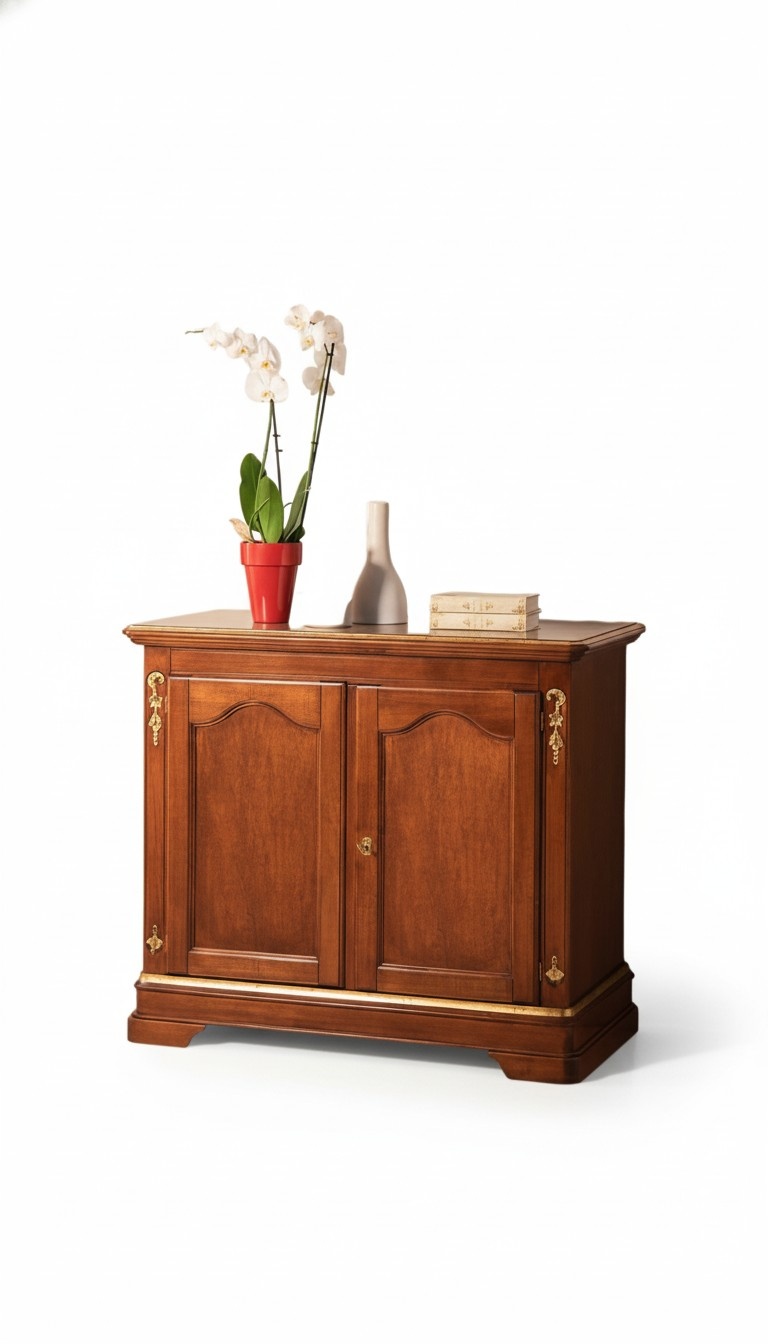 Sideboard Arbeitszimmer Wohnzimmer Exclusive Art déco Holz Soft Tür JV Möbel