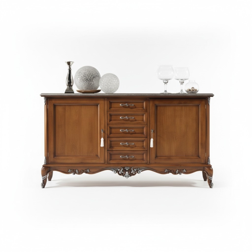 Sideboard Kommode Anrichte Massiv Holz Wohnzimmer Italien Schrank Möbel