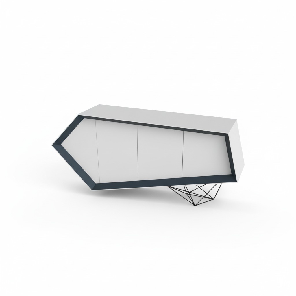 Sideboard Kommode Schrank Anrichte Büromöbel Büro Einrichtung Neu Weiß