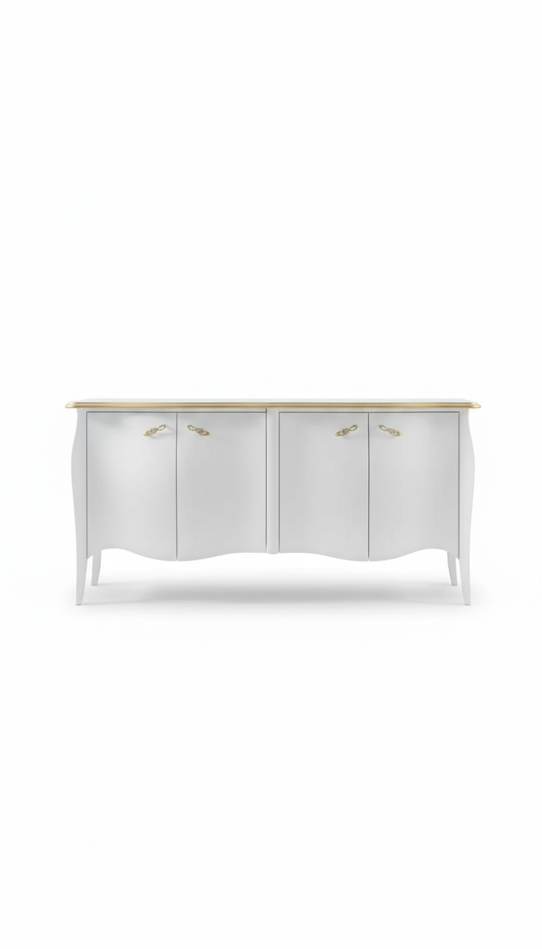 Sideboard Kommode Wohnzimmer Holz Modern Weiß Luxus Schränke Design