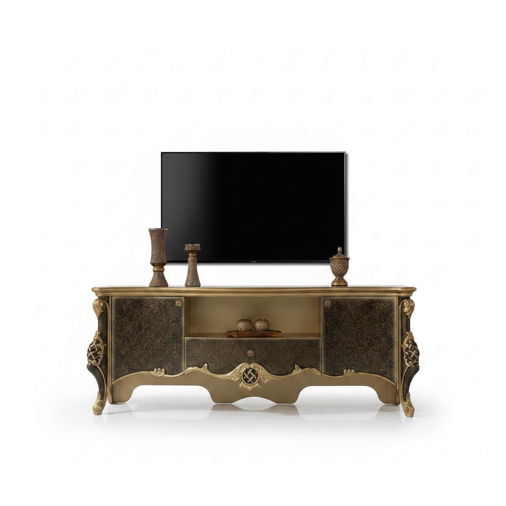 Sideboard Lowboard TV Ständer RTV Holz Braun Wohnzimmer Tisch Luxus