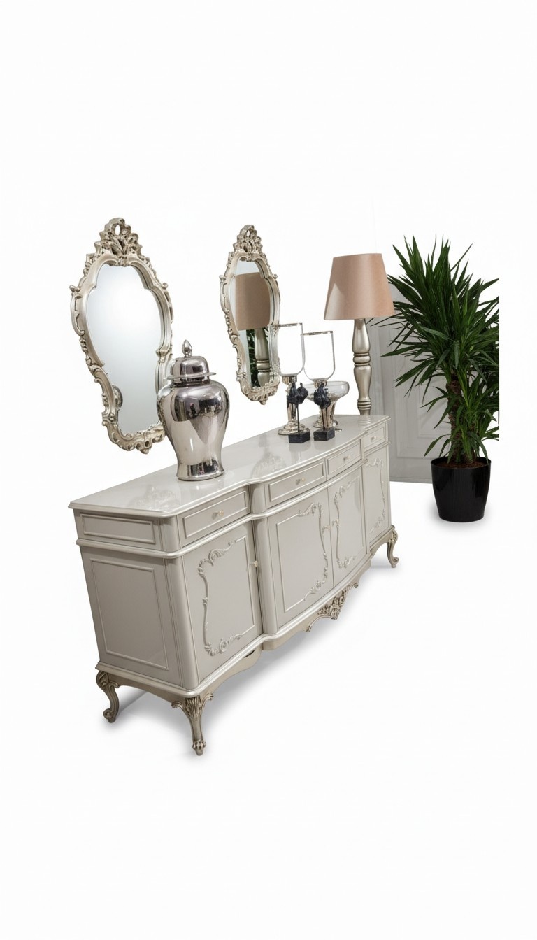 Sideboard Luxus Schrank Regal Anrichte Schränke Wohnzimmer Glasschrank