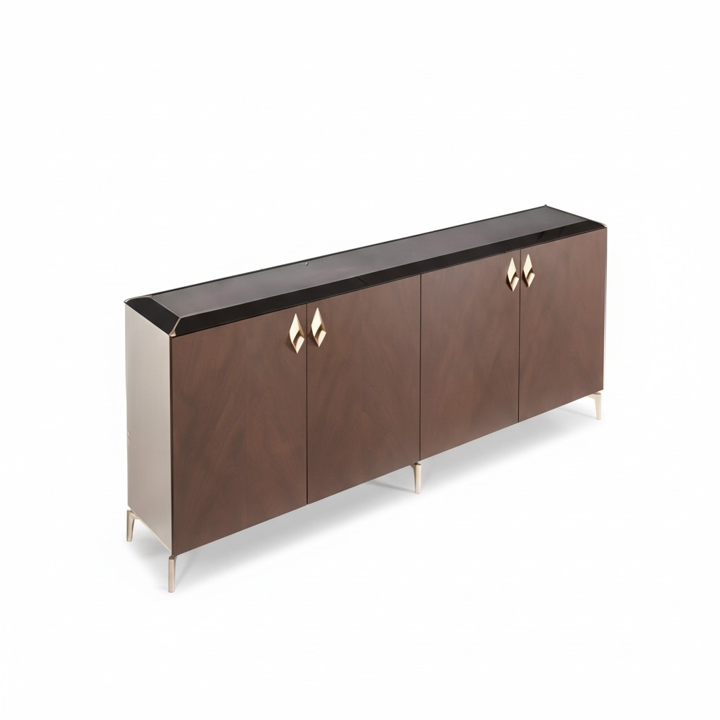 Sideboard Moderner Schrank Anrichte Büromöbel Holz Metall Möbel Luxus