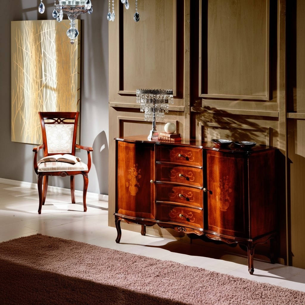 Sideboard Schrank Kommoden Holz Möbel Schränke Kommode Luxus Designer