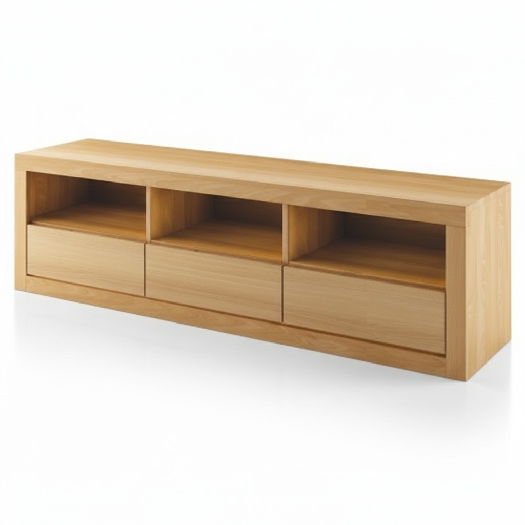 Sideboard TV Lowboard RTV Schrank Wohnzimmer Handarbeit Vollholz Schrank Holz