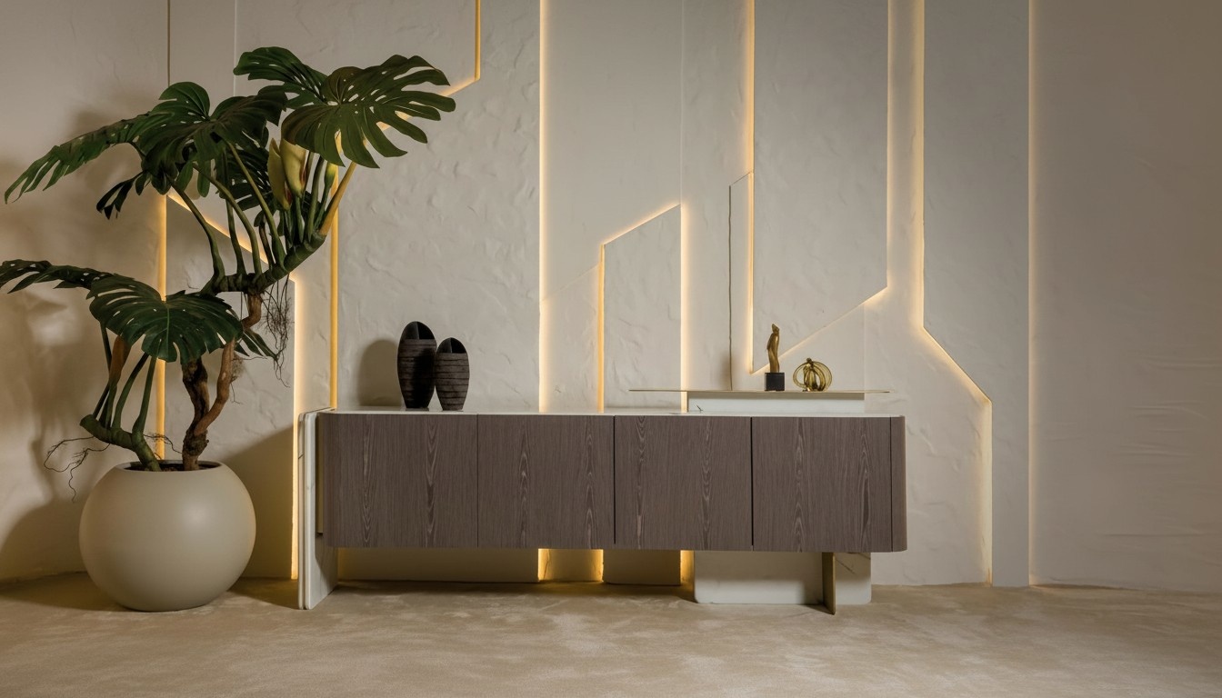 Sideboard Wohnzimmer Luxus Möbel Modern Einfarbig Design Einrichtung Holz Neu