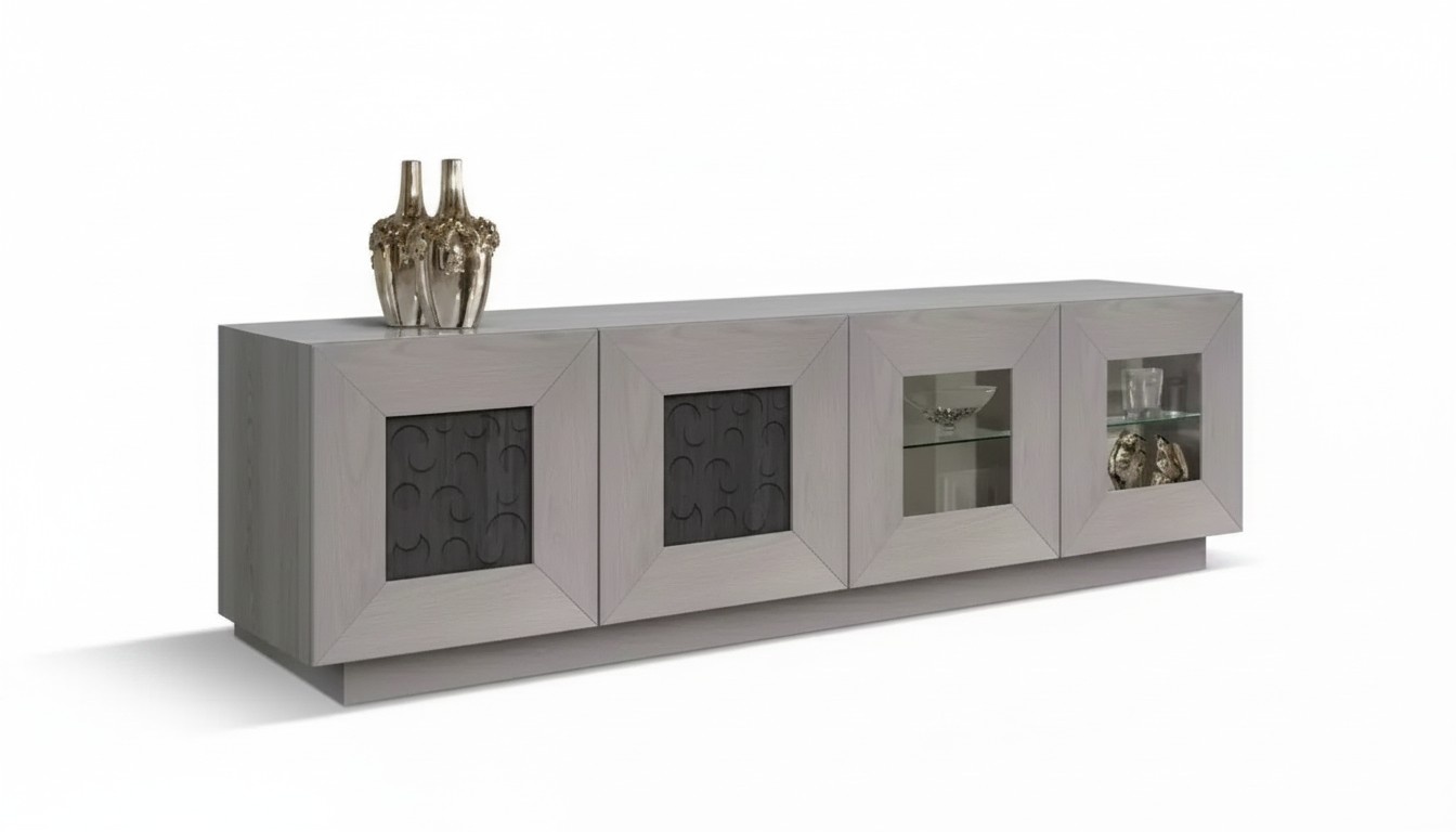 Sideboard wohnzimmer Luxus Stil Modern grau neu wunderschön