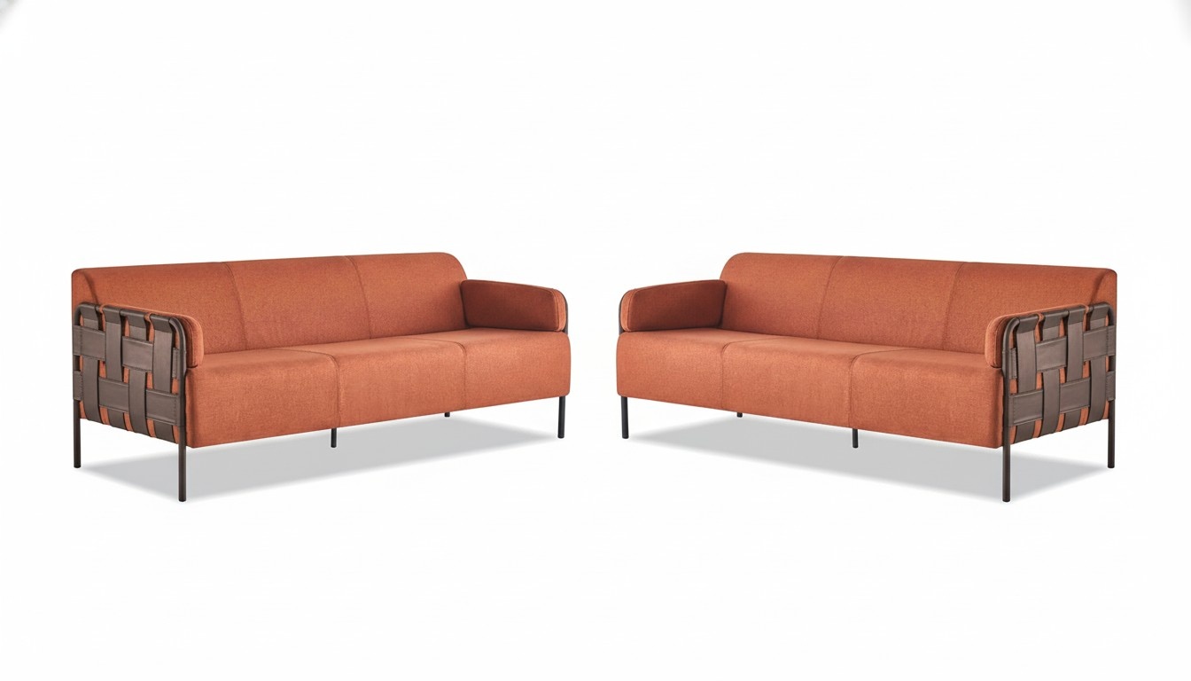 Sitzmöbel 3-Sitzer Couch Modern Sofa-Set Dreisitzig Sofagarnituren Leder