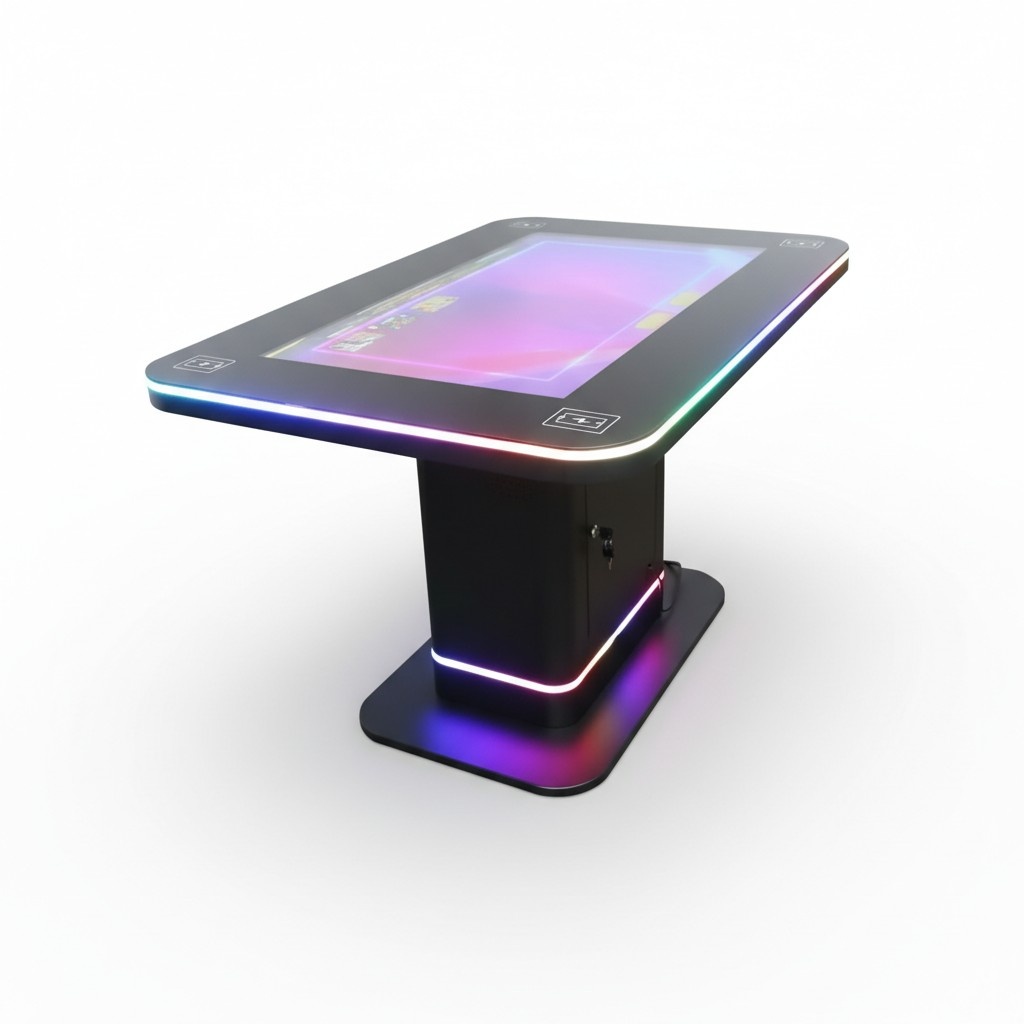 Smarter Tisch Intelligente Touchscreen-Technologie für Home Office & Gastronomie