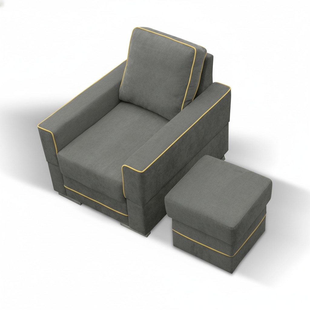 Sofa 1 Sitzer Couch Designer Textil Sofas Polster Neu Moderner Sessel