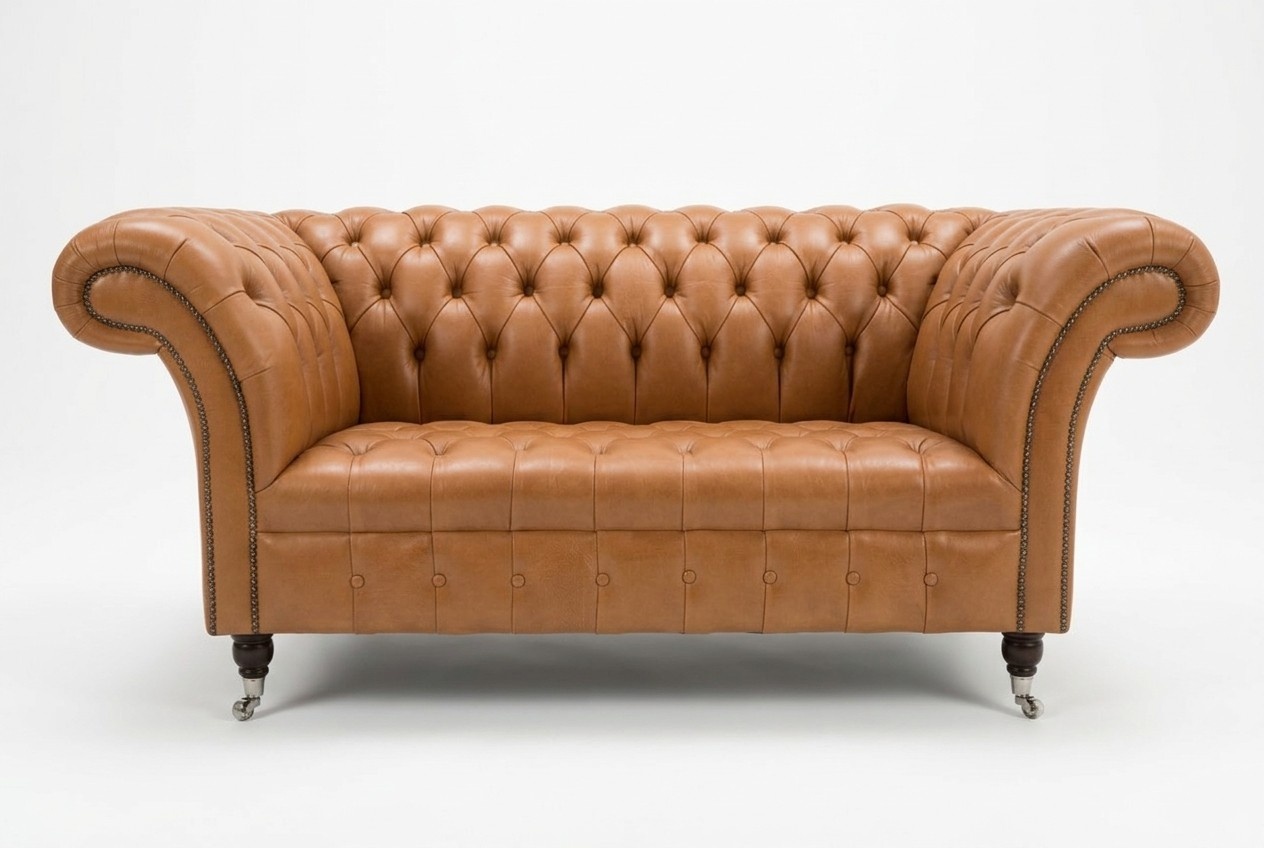 Sofa 2 Sitzer Ledersofa Couch Fernsehsessel Polstersofa Loungesofa Zweisitzer