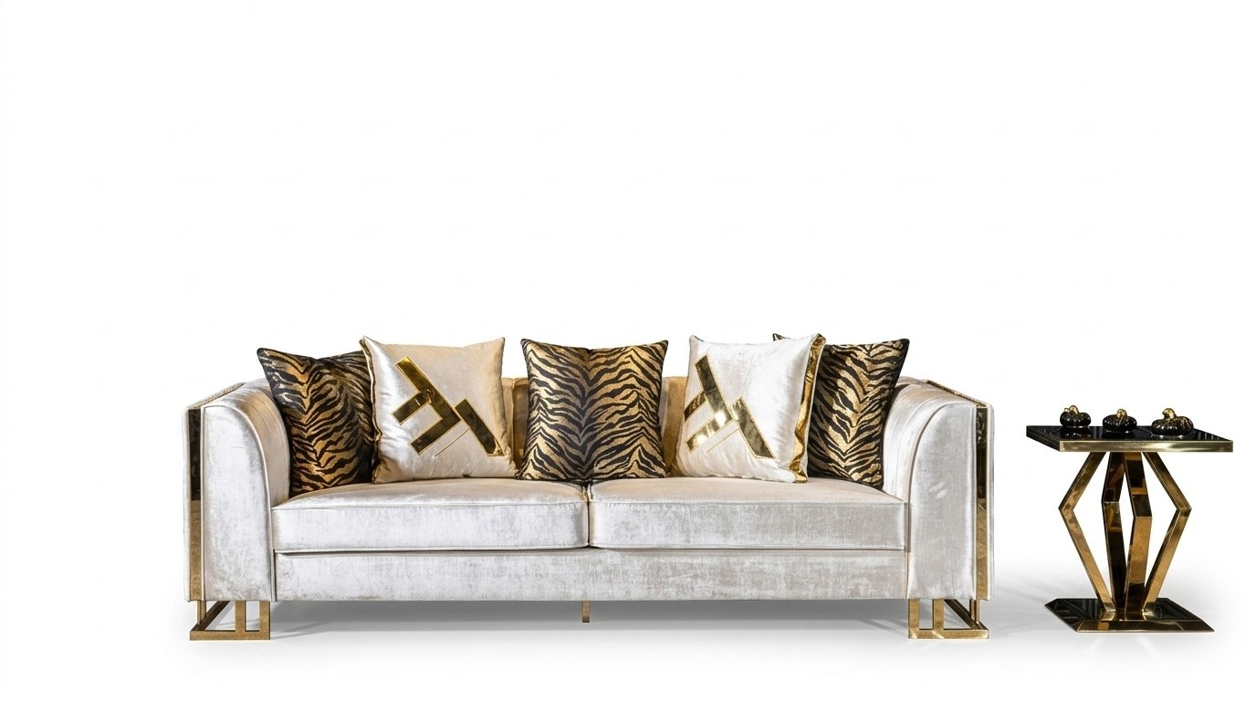 Sofa 3 Sitz Sofas Sitz Design Couch Dreisitzer Luxus Möbel Stil Modern