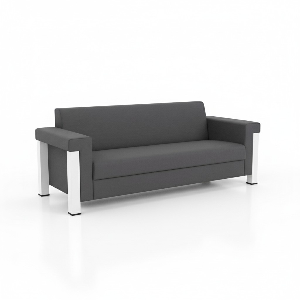 Sofa 3 Sitzer Arbeitszimmer Textil Möbel Polster Stoff Couch Modern Designer