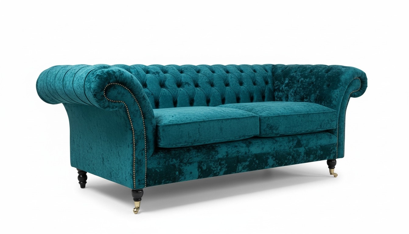 Sofa 3 Sitzer Couch design Chesterfield Polster Sitz Garnitur Leder