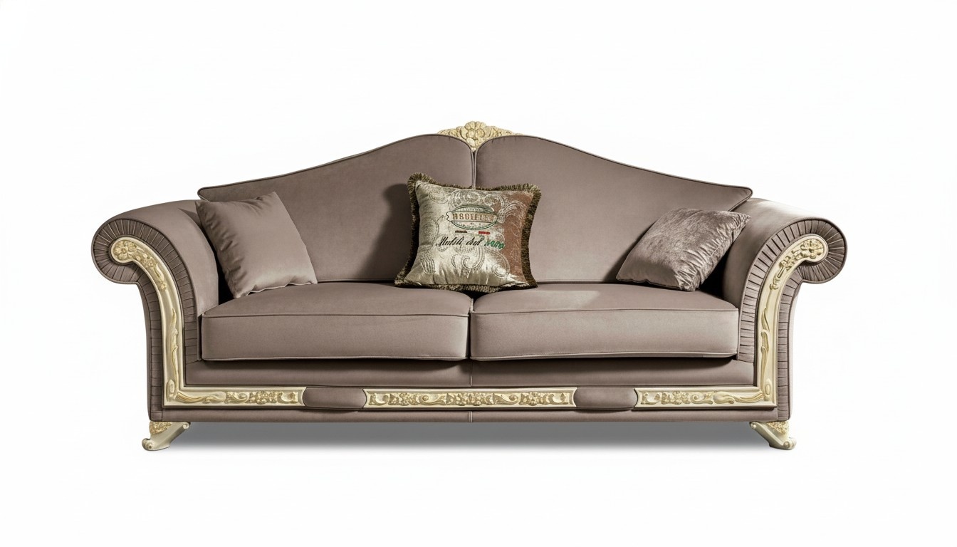 Sofa 3 Sitzer Luxus Möbel Wohnzimmer Klassischer Dreisitzer Design Italienisch