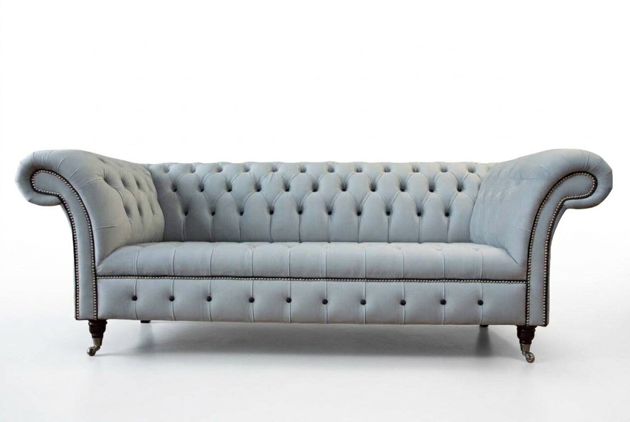 Sofa 3 Sitzer Luxus Chesterfield Ledersofas Luxus Designer Couch Neu