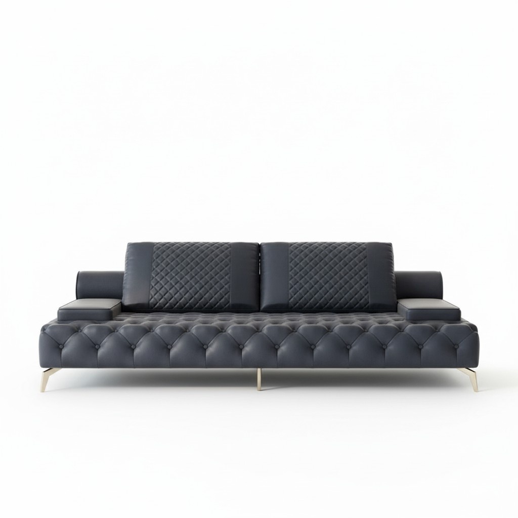 Sofa 3 Sitzer Möbel Leder Dreisitzer Sofas Wohnzimmer Stil 3er Chesterfield