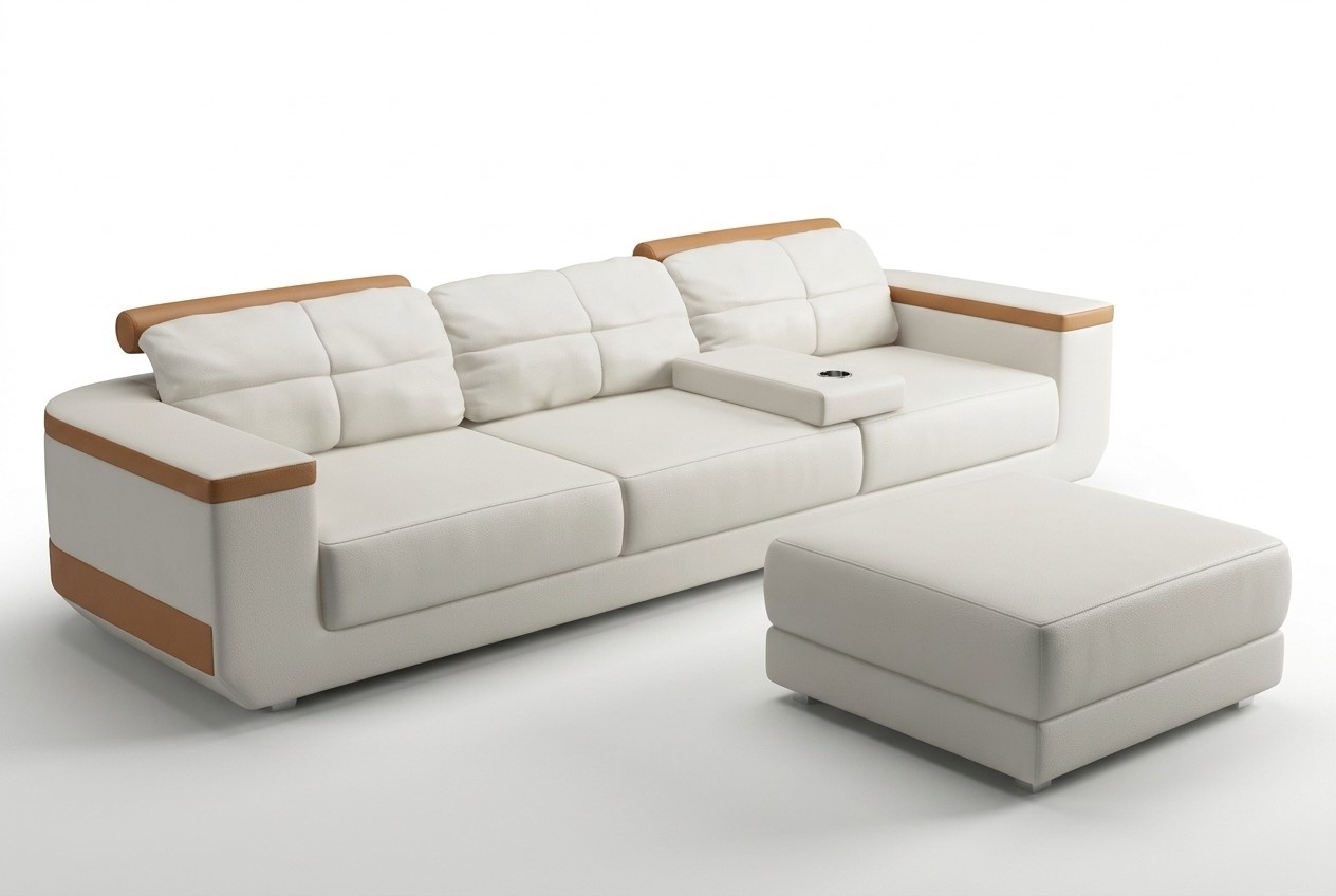 Sofa 3 Sitzer Textil Sofas Couch Polster Luxus Sofa Modern Stil Big xxl couchen