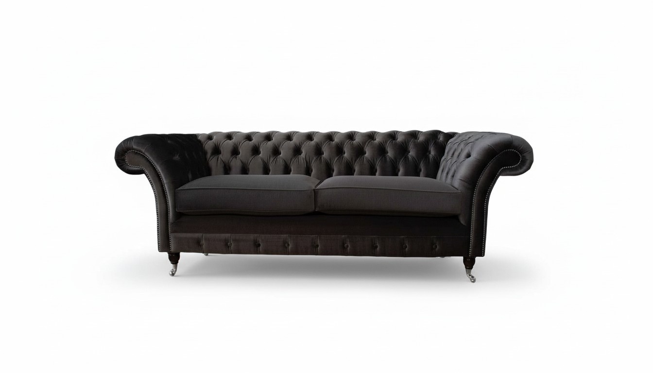 Sofa 3 Sitzer Wohnzimmer Luxus Polster Designer Möbel Chesterfield Neu
