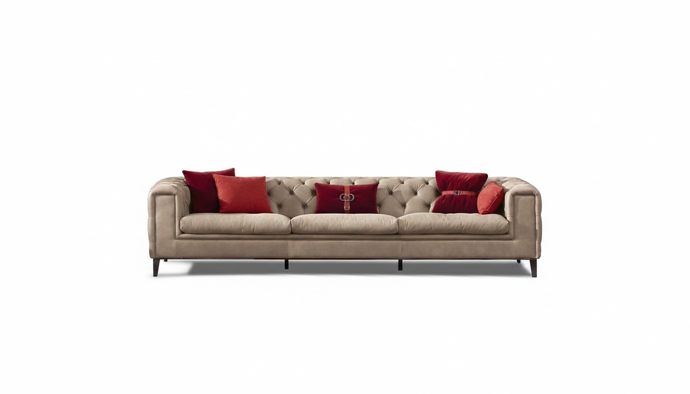 Sofa 4 Sitzer Ledersofas Luxus Designer Couch Neu Sofa Luxus Chesterfield Neu