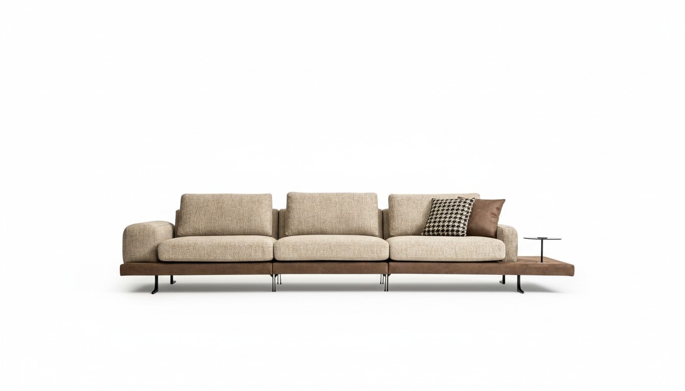 Sofa 5 Sitzer Luxus Polstersofa Neu Design Textil Wohnzimmer Modern