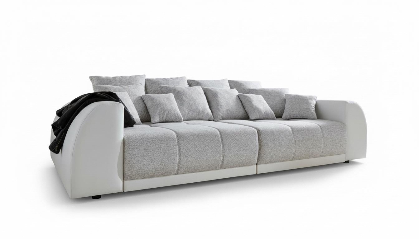 Sofa Couch 310cm Polster Sofas 5 Sitzer Textil big xxl Wohnzimmer Couchen